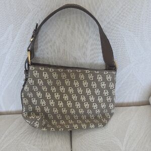 Dooney & Bourke Brown Monogram Shoulder Bag
